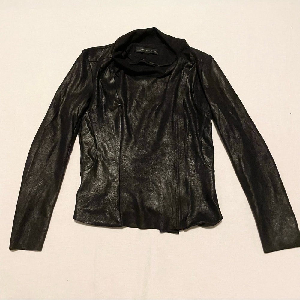 Zara Women Faux Suede Moro Jacket Size Medium